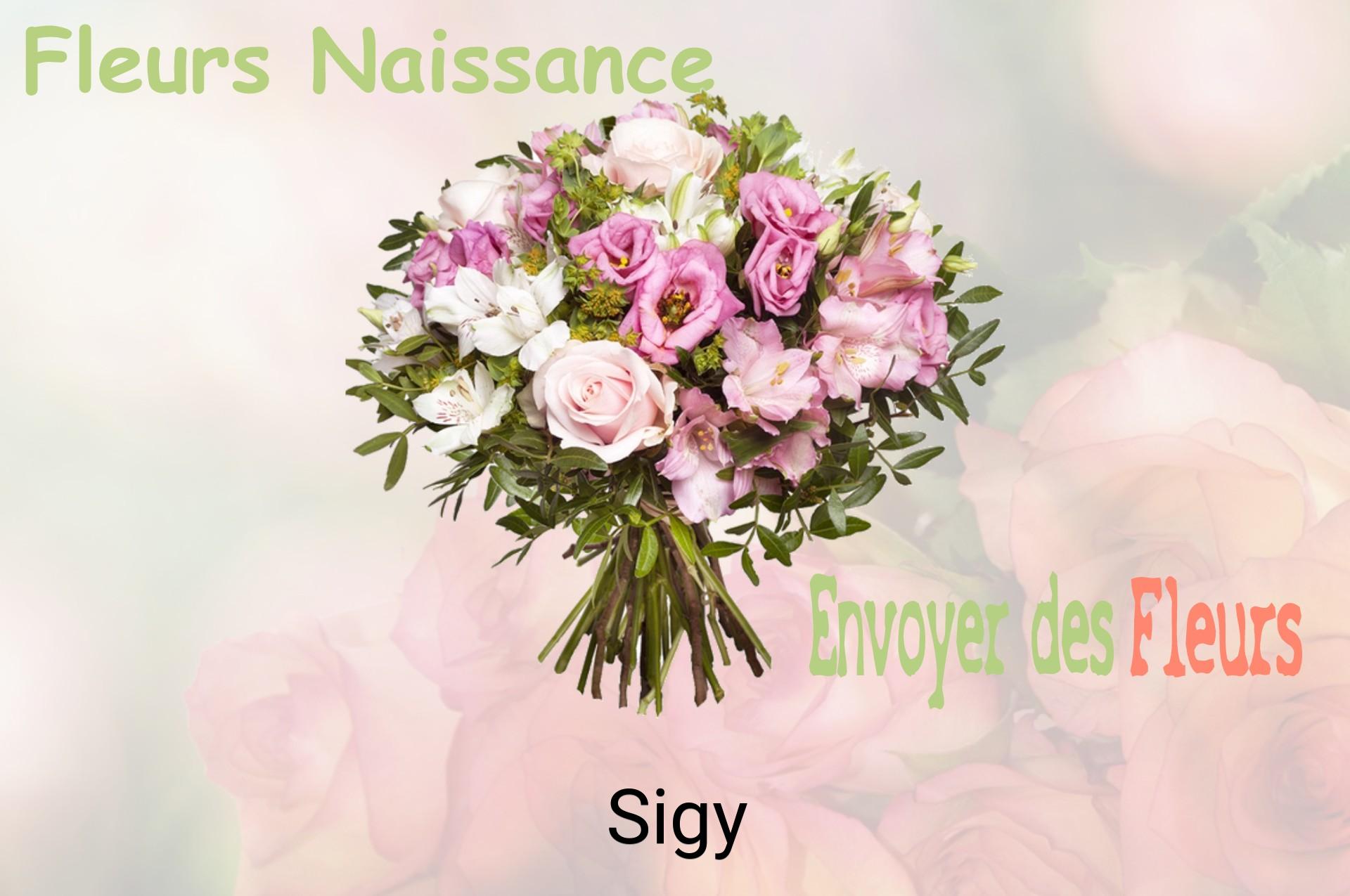 Bouquet de fleurs de naissance livré à Sigy